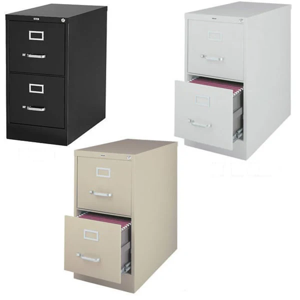 Hirsh 25-inch Deep 2-drawer Letter-size Vertical File Cabinet