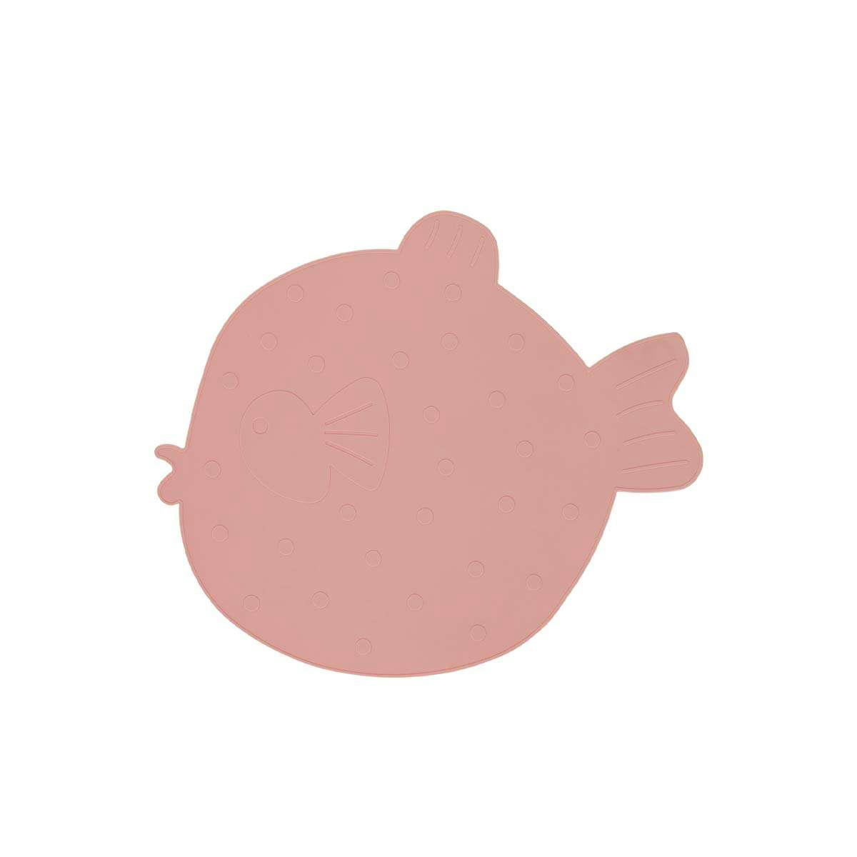 LITTLE FINN - Dessous de table rose en silicone H0,2x47,5x40,3cm