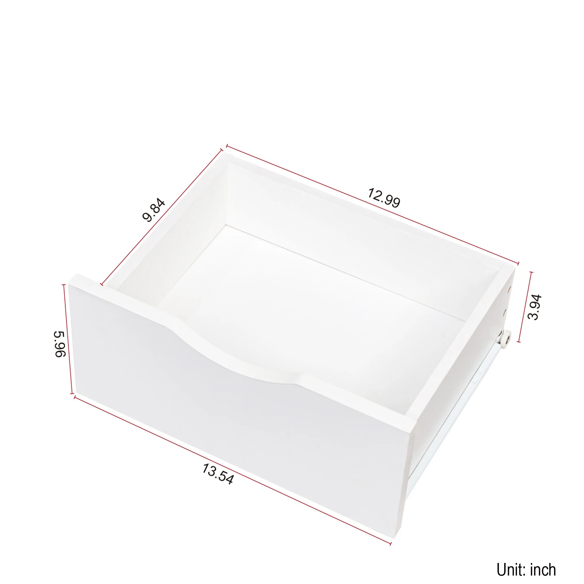 Night Stand With Bookshelf, Night Stand With 2 Storage Drawers