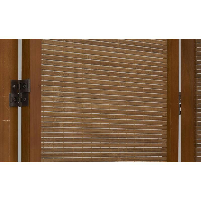 - Paravent en pin et bambou 3 panneaux