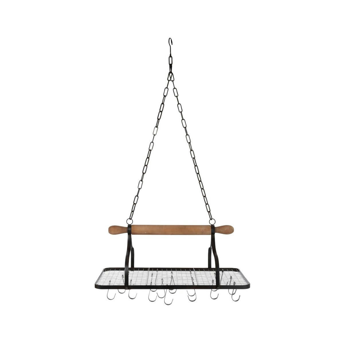 MONSSOR - Etagère de cuisine suspendue avec crochets