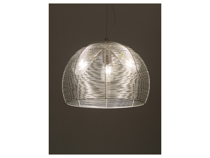 Lampa wisząca Sima 3-punktowa stalowa srebrna
