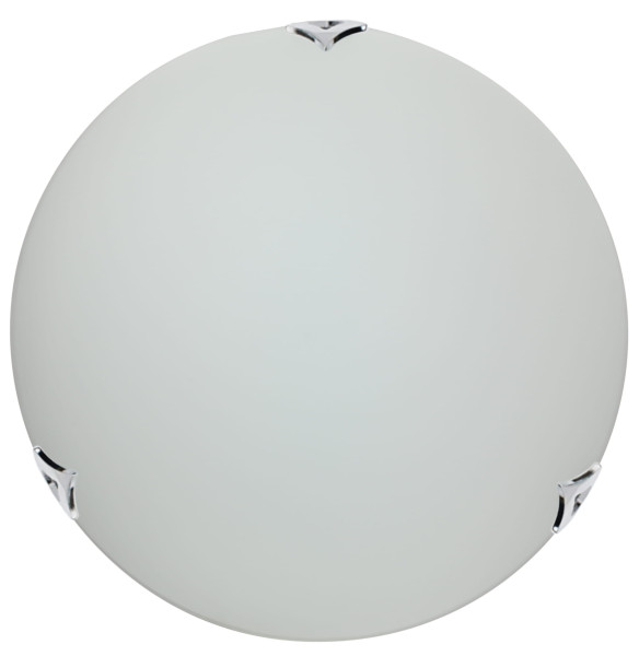 Plafonchromowany biały okrągły 30cm SARA 1xE27x40W IP20 Candellux