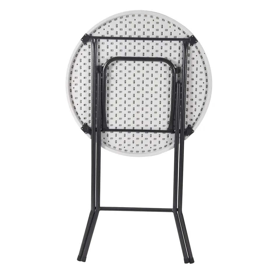 ERRO Statafel &Oslash;80x110cm - wit/grijs