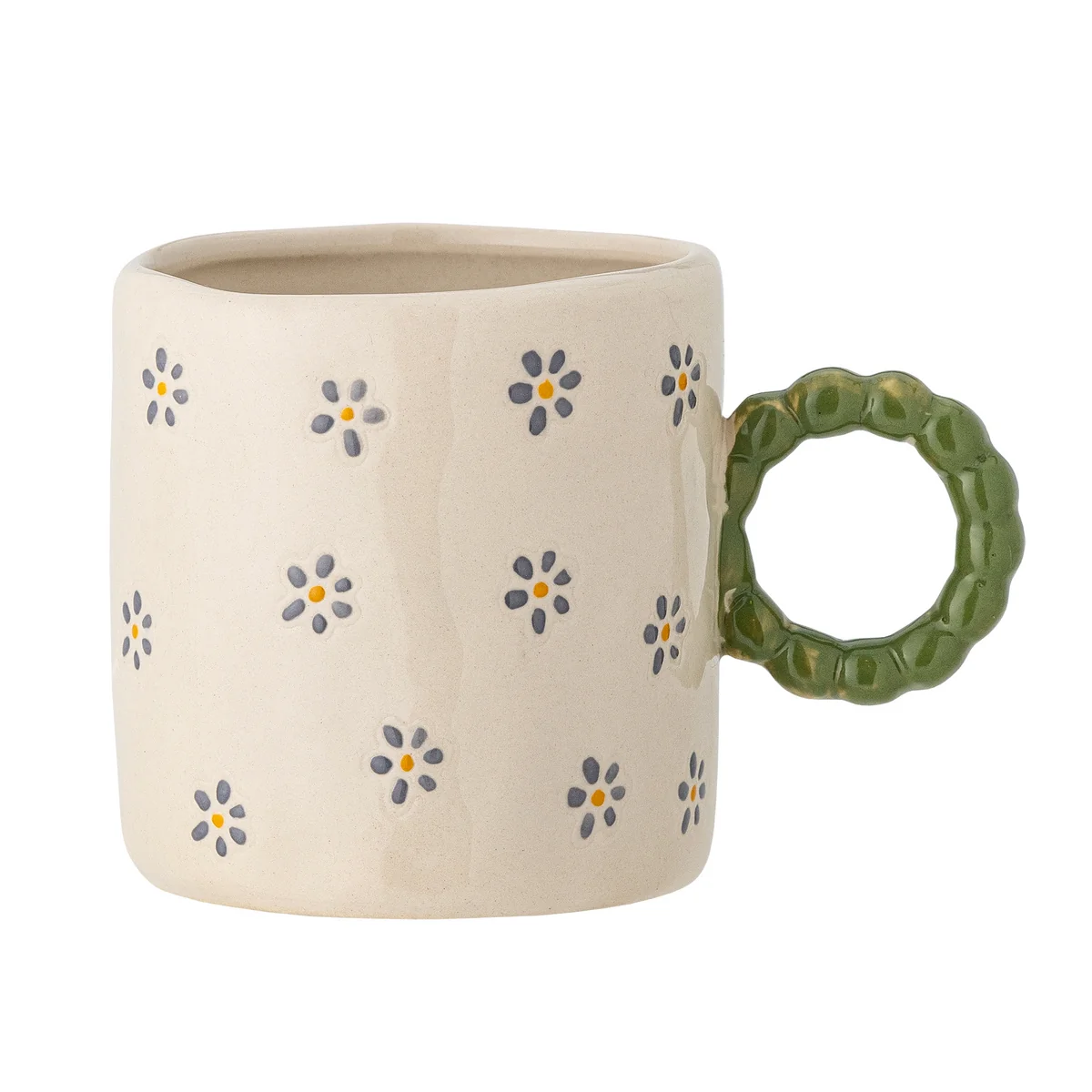 Bloomingville Mini - Dorthea Tasse, weiß / grün