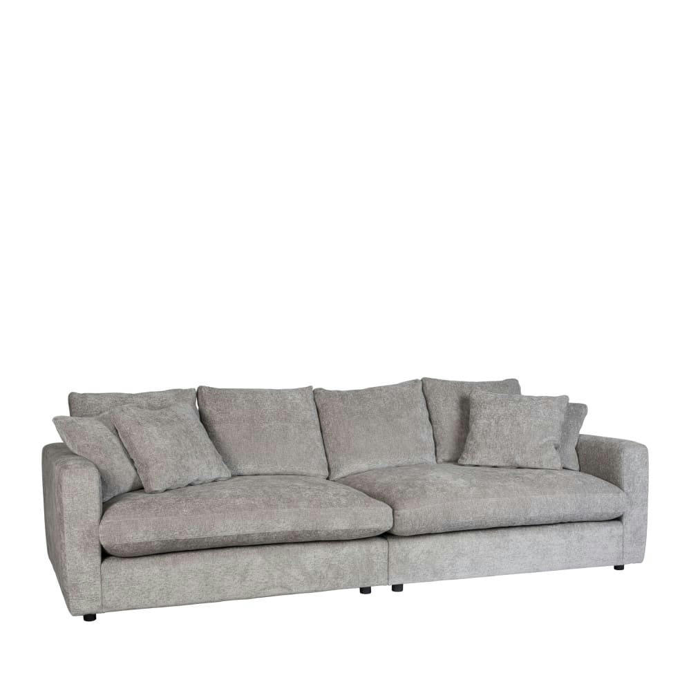 SENSE - Canapé 3 places en tissu gris clair