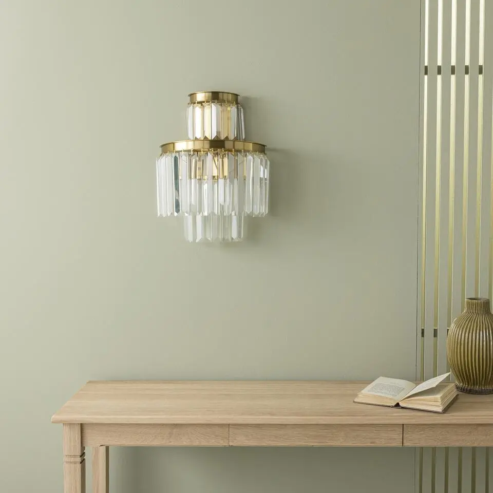 Signature - FULGURANT Wandlamp - Goudkleurig - 35x35x42 cm