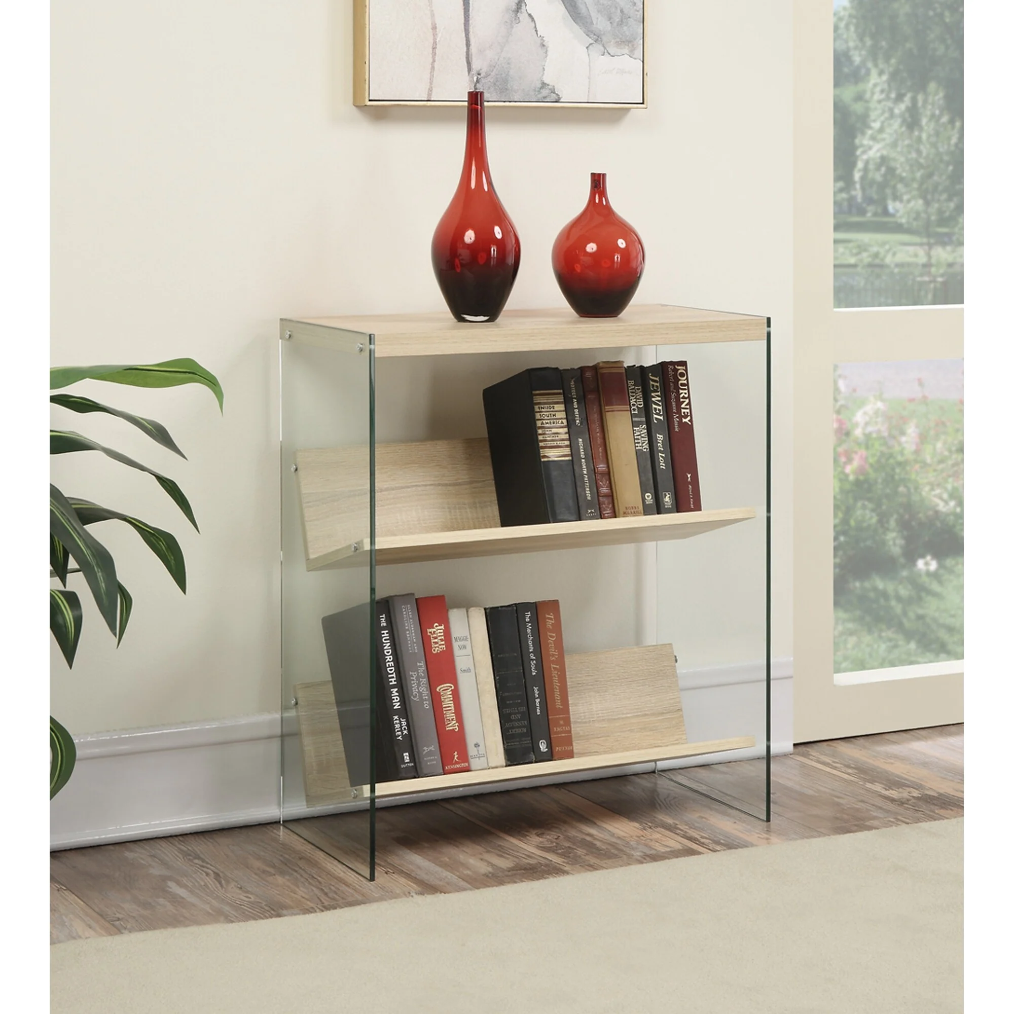 Convenience Concepts SoHo Glass Bookcase
