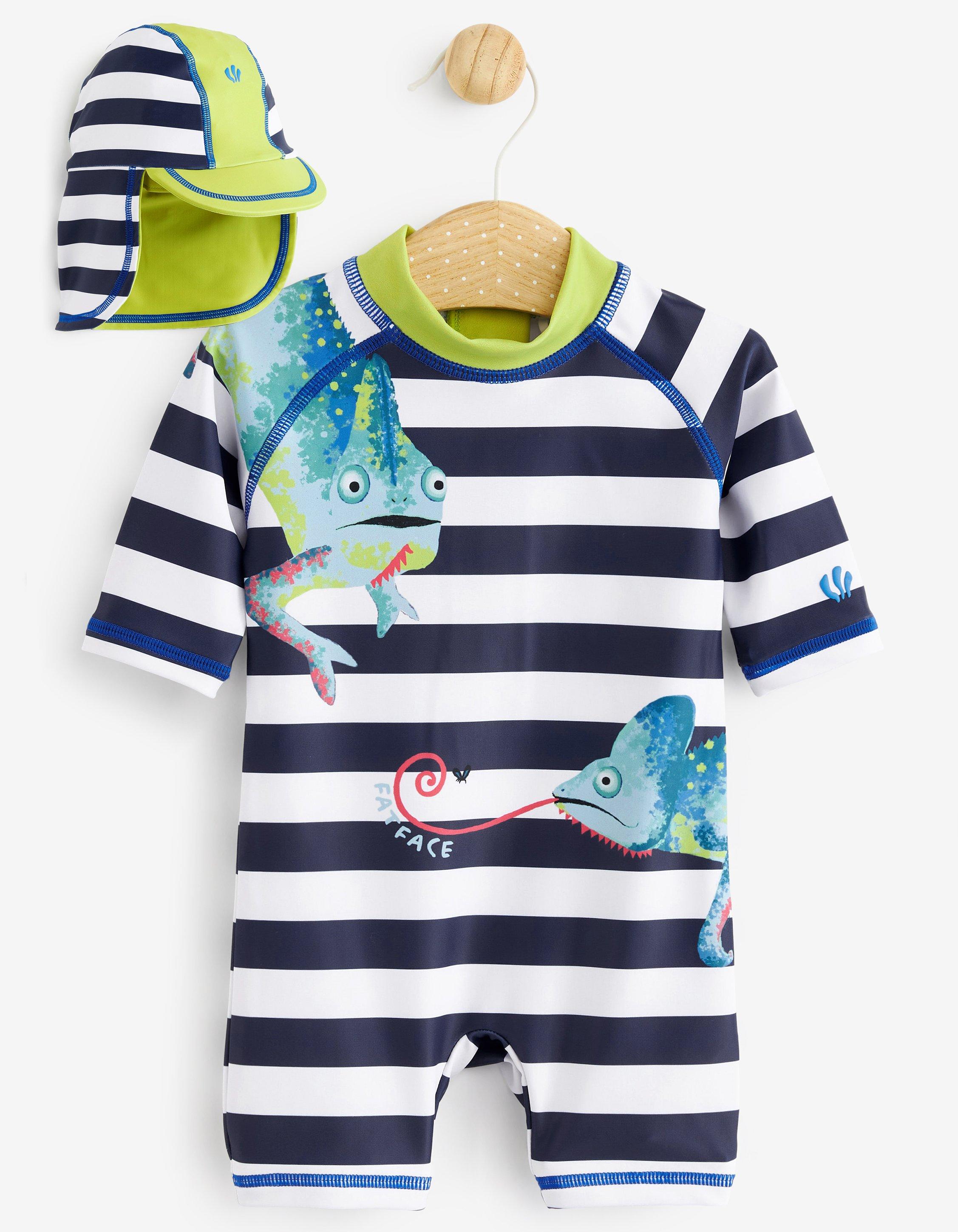 Chameleon Surf Suit and Hat Set