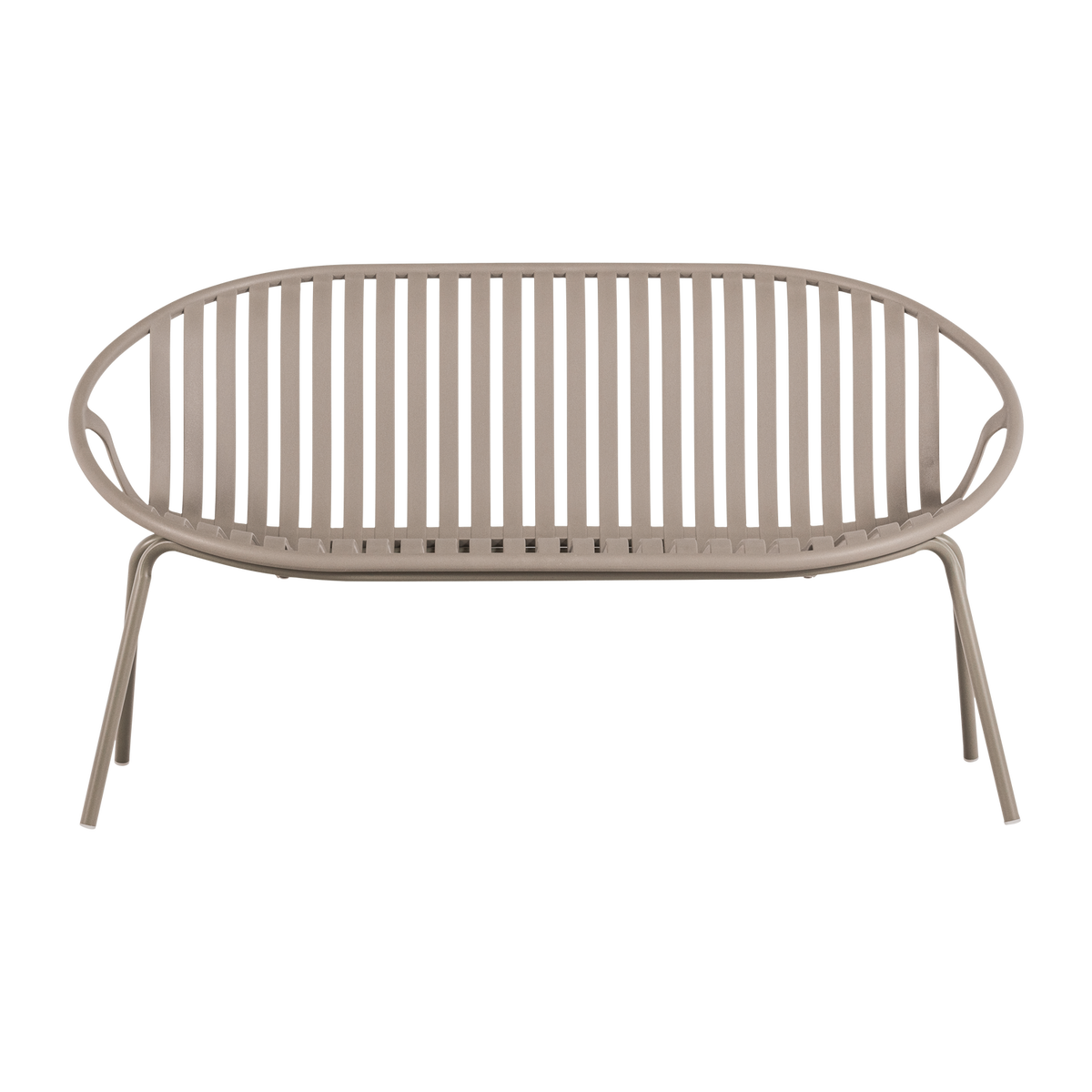 WOOOD bank 2-zits Bruce - Polypropeen/Metaal - Zand - 74x131x74