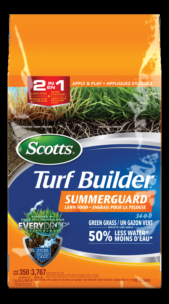 Scotts Turf Builder Summer Guard Lawn Fertilizer, 34-0-0, 4-kg