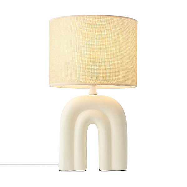 Lampe à poser HAZECéramique Beige, H.42 - IP20 - E27 /Nordlux Intérieur