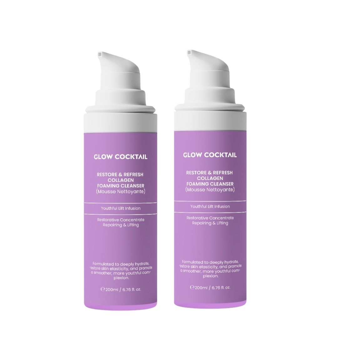 GlowCocktail London 2 X Restore & Refresh Collagen Foaming Cleanser 200Ml