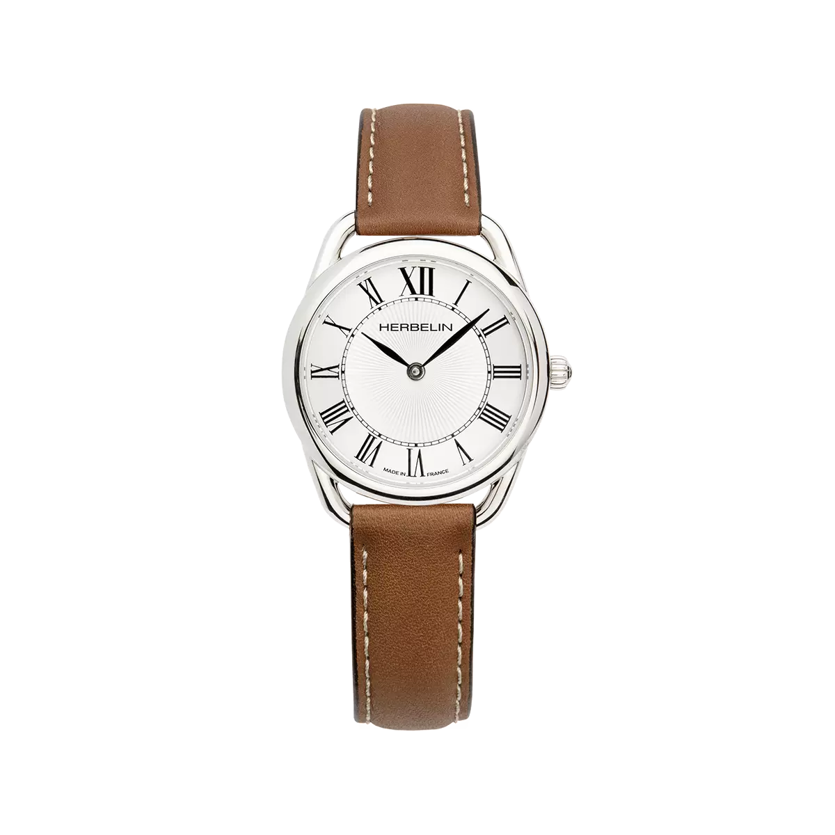 ÉQUINOXE – QUARTZ – ACIER & CUIR CAMEL