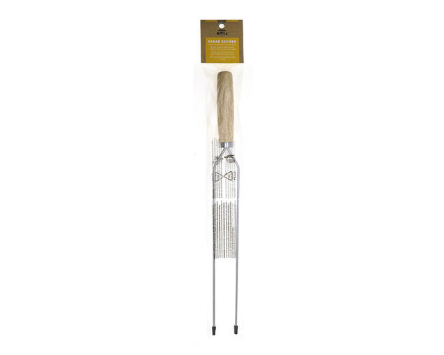 Pro Grill 45cm Double Prong Medium Skewer