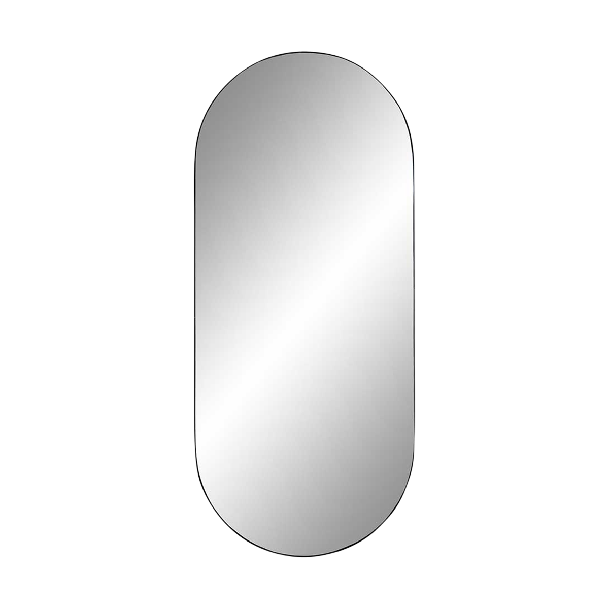 Artichok Defne Ovale Wandspiegel Zwart - 60 x 60 cm