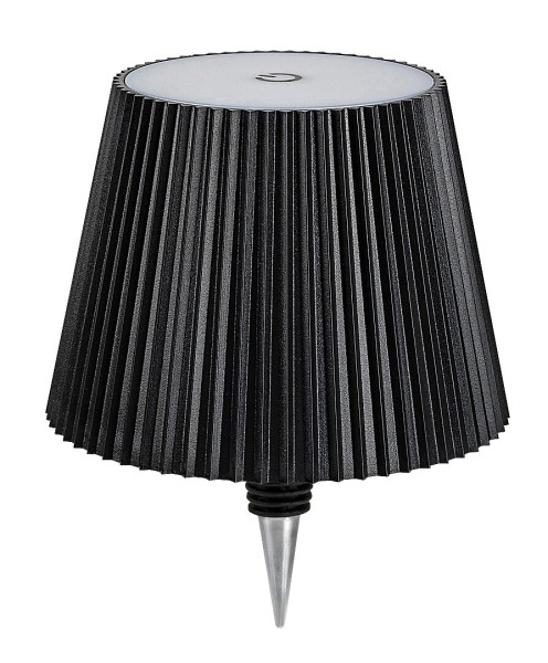 Lampa stołowa akumulatorowa BURDUR czarna LED 2W wys:15,5cm Rabalux