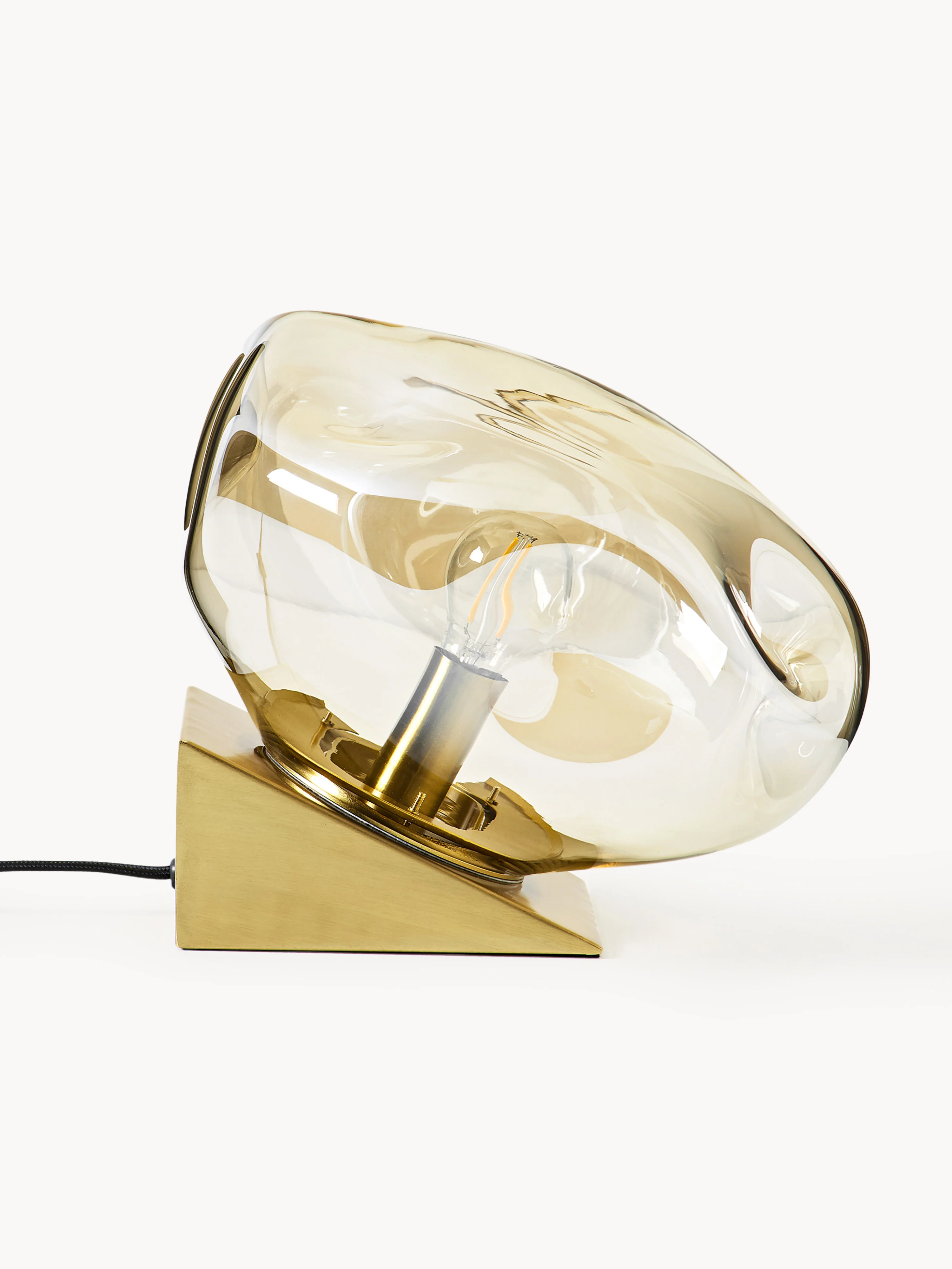 Kleine Tischlampe Amora aus Glas