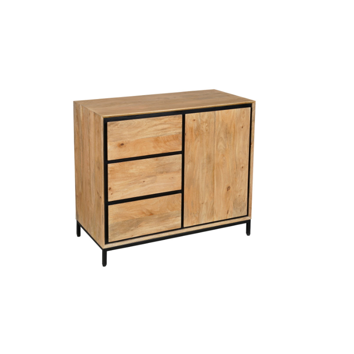 StarFurn Kabinetkast RichWood - Naturel Hout - 100x45x85cm