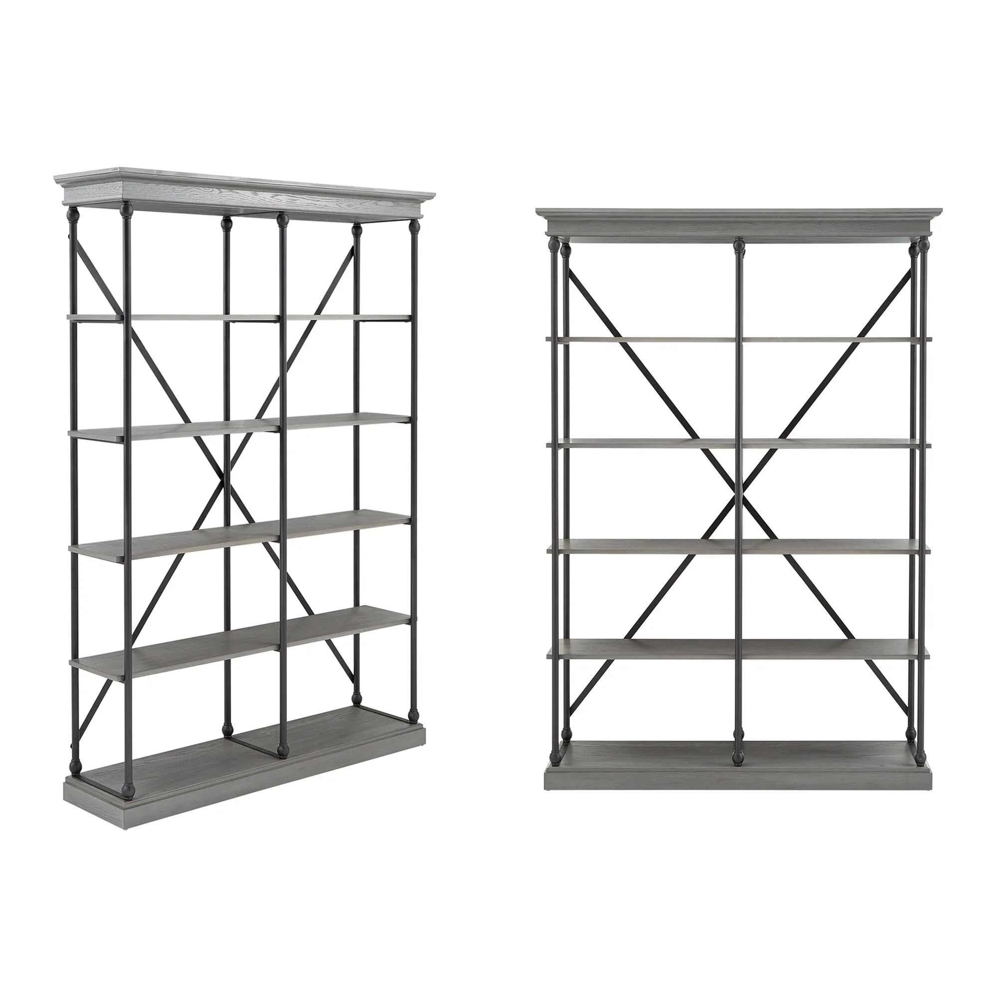 Dubrovnik Cornice Double Shelving Bookcase