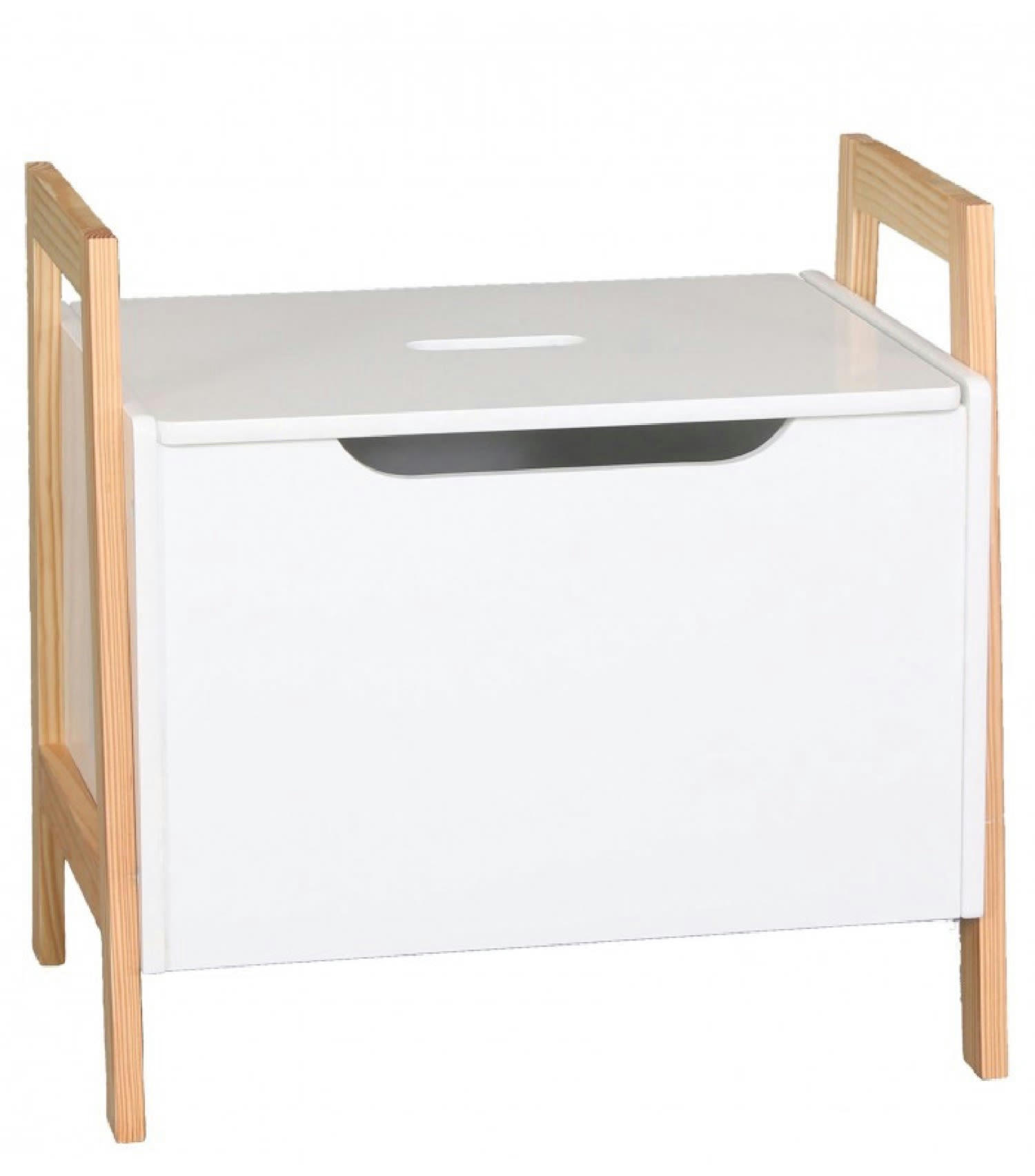 BOIS - Coffre à jouets en bois blanc