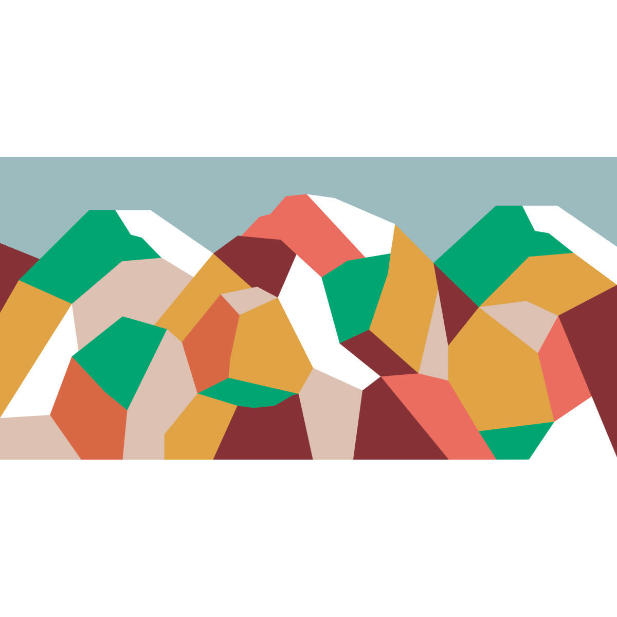 - Papier peint panoramique glacier blanc 225 x 250 cm