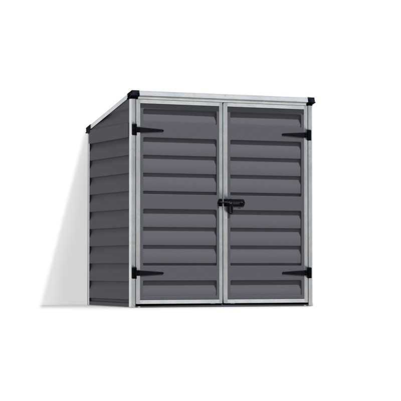 Abri pour poubelles en résine Voyager gris 1,39 x 0,9 x 1,46 m CANOPIA