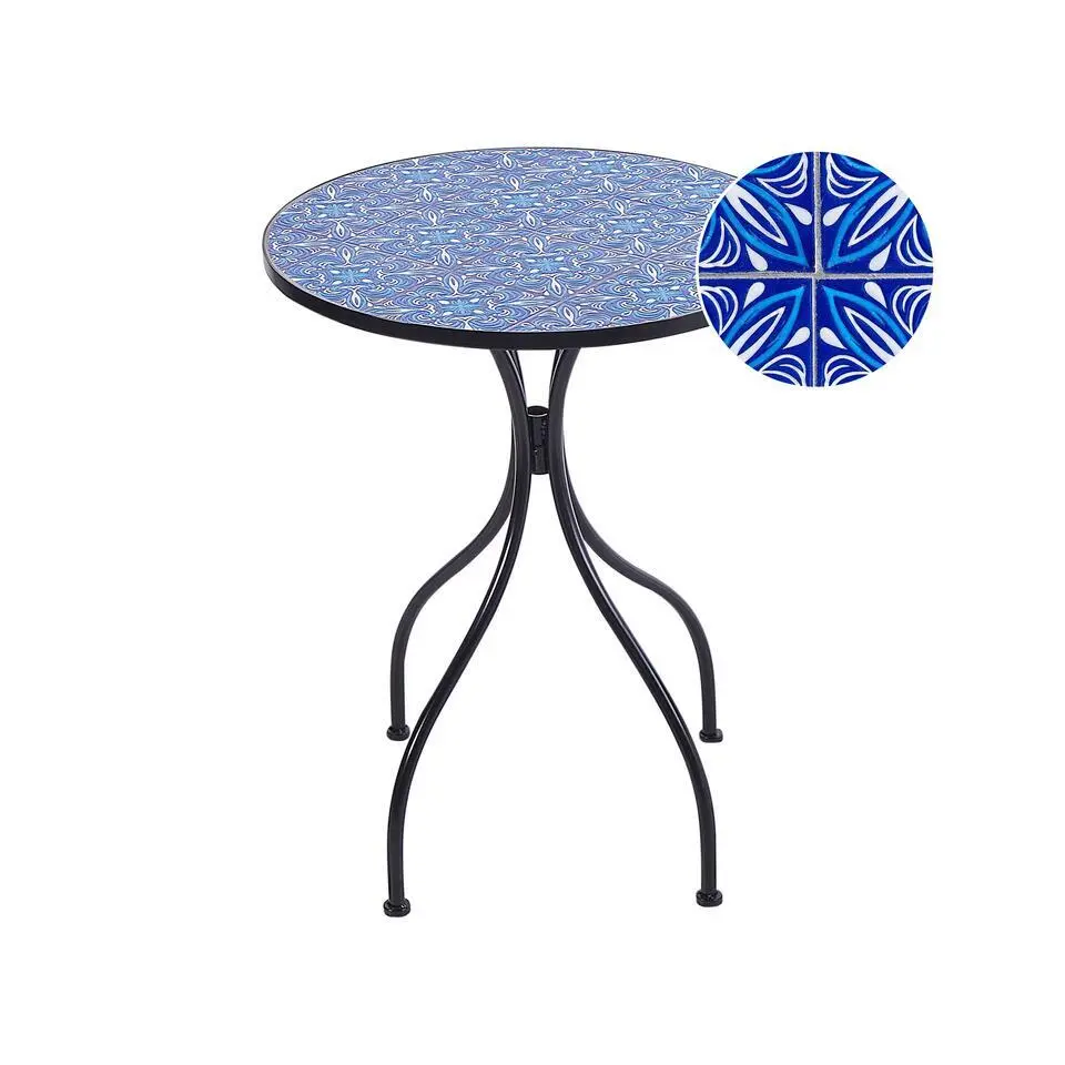 CIGLIANO - Tuintafel - Zwart - Metaal