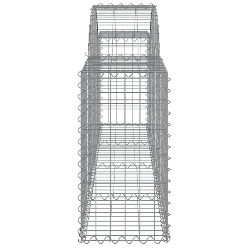 NNEVL Arched Gabion Baskets 4 pcs 200x30x60/80 cm Galvanised Iron