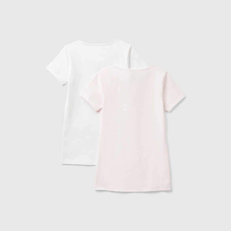 Two t-shirts in stretch cotton