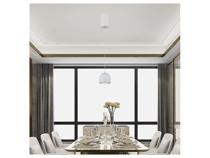 Lampa wisząca VT-7794 LED metalowa biała