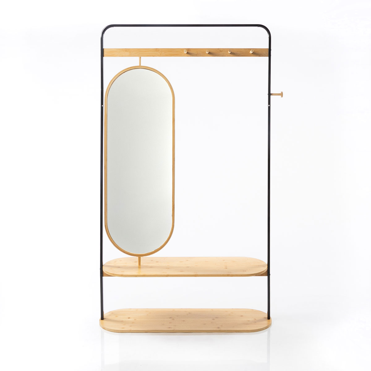 Cabide de entrada com espelho 172cm