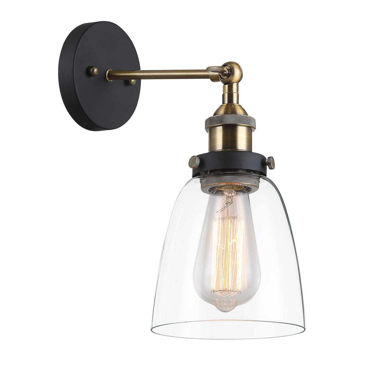Kinkiet transparentny FRANCIS 1xE27x40W wym:24x14,5x20cm IP20 Italux