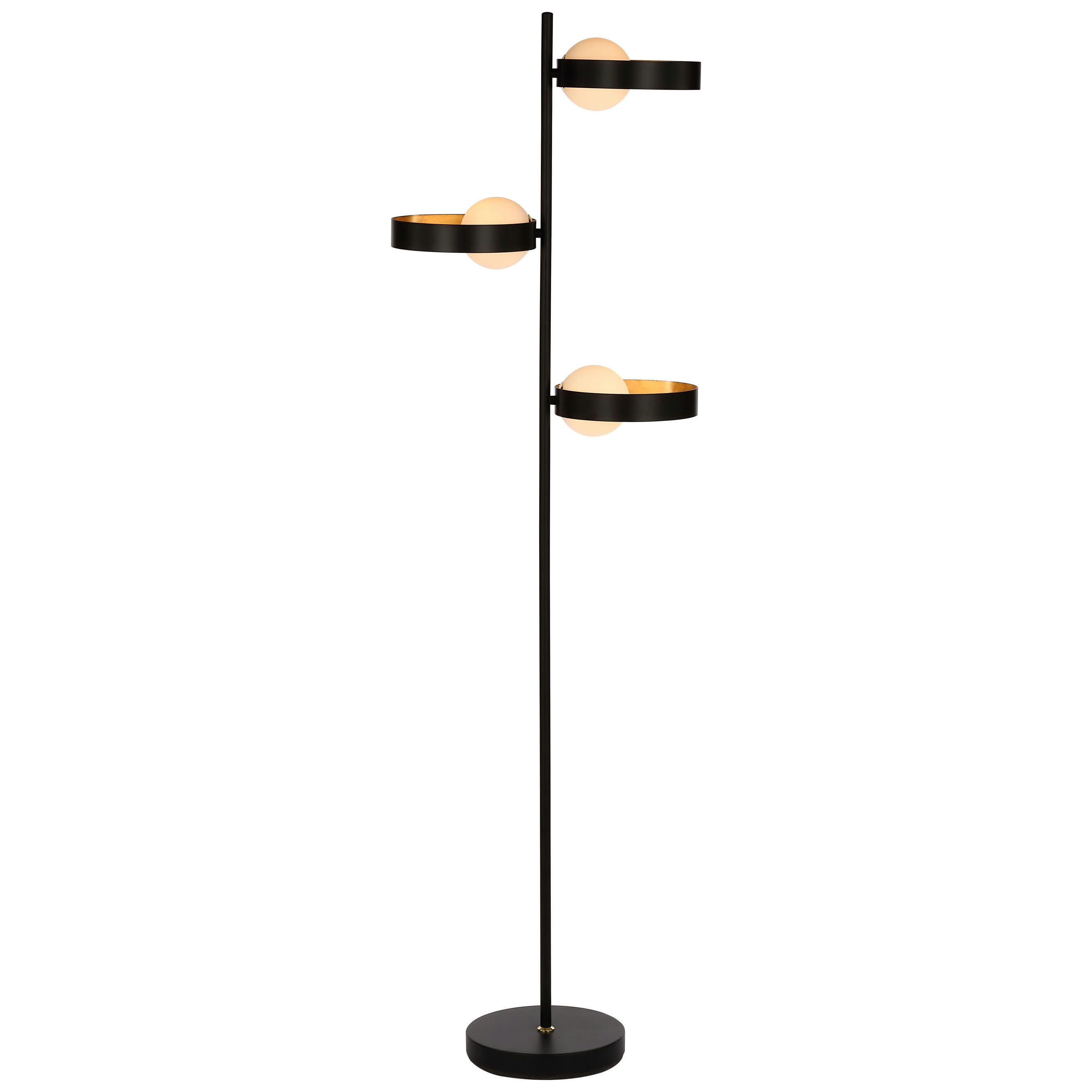 NICCI - Lampadaire en métal noir