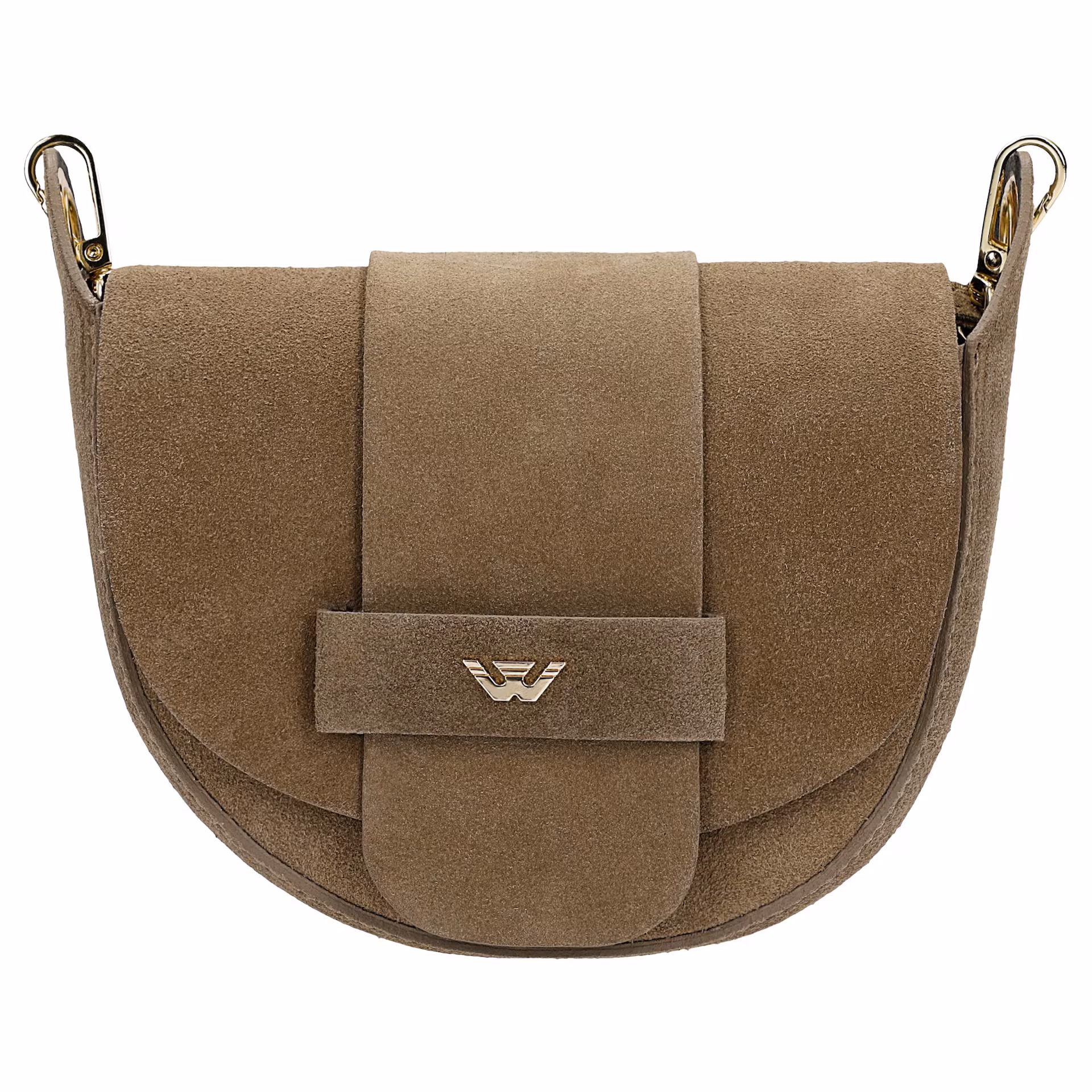 Ciemnobeżowa torebka damska crossbody