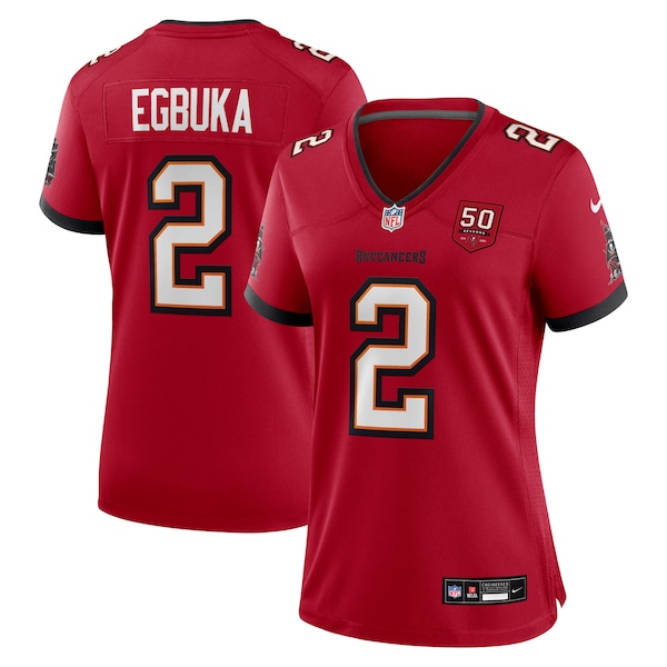 Emeka Egbuka  Tampa Bay Buccaneers Nike Women's Team 50th Season Game Jersey - Red/White