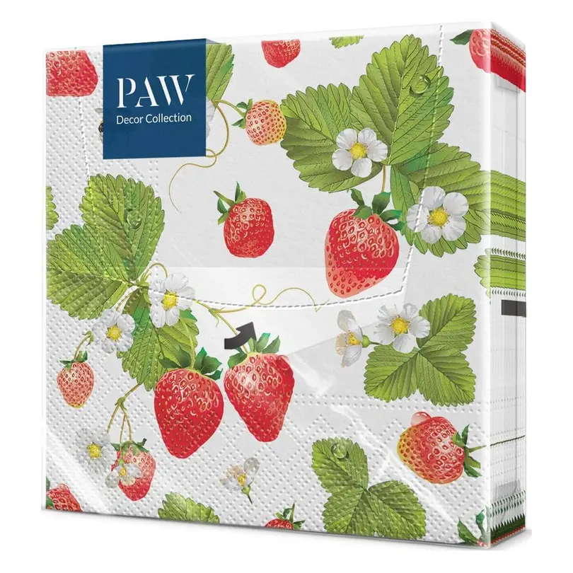 Serviette 20er-Set Strawberries with bees