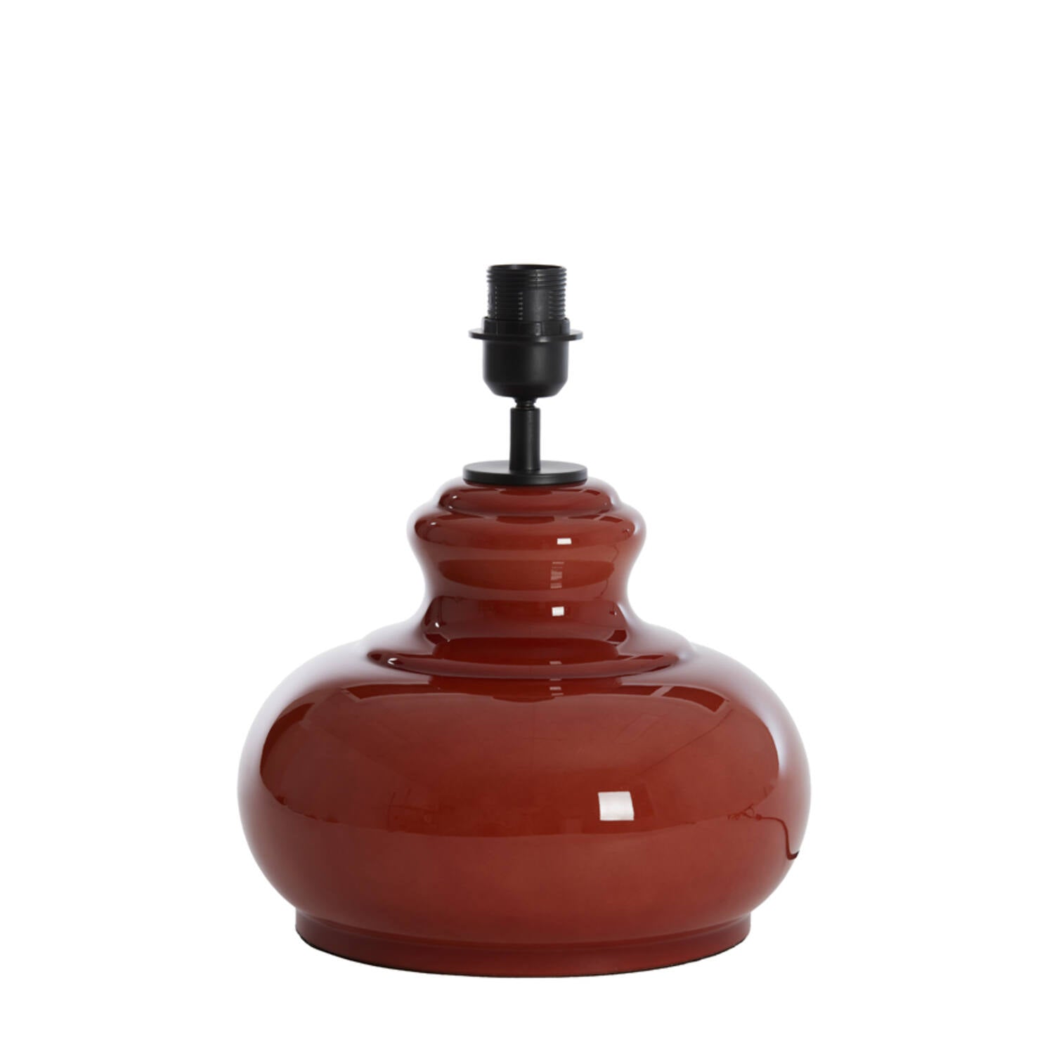 Light & Living - tafellamp - Verde - rood - glas - losse armatuur -