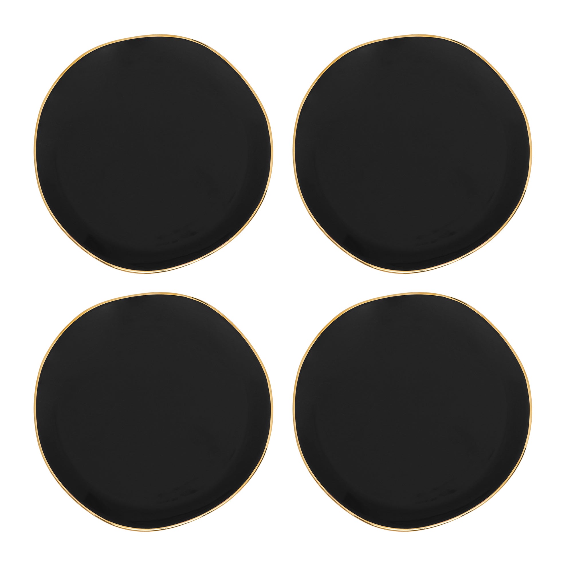 Urban Nature Culture Good Morning Gebaksbord - Zwart - 4 st.