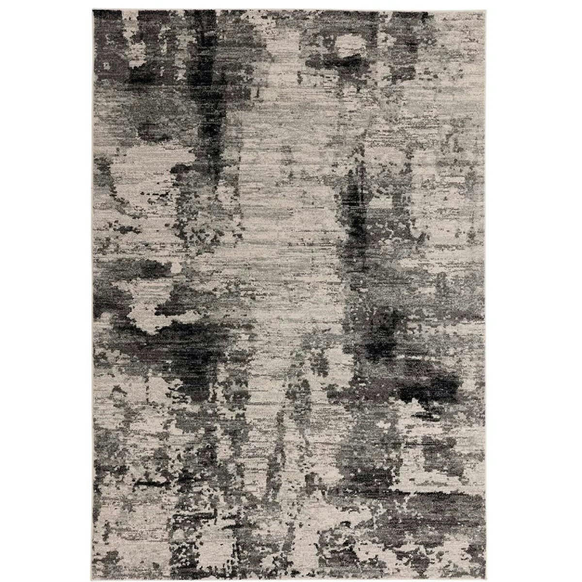 REGGIE - Tapis de salon en polypropylène gris 120x170 cm