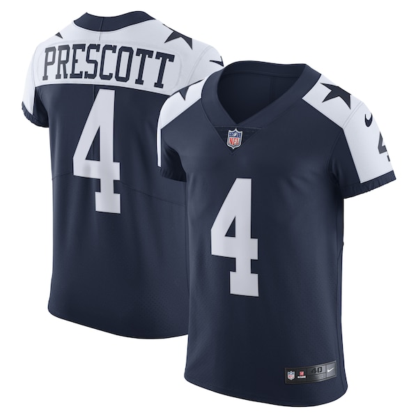 Dak Prescott Dallas Cowboys Nike Alternate Vapor Elite Player Jersey - Navy/White
