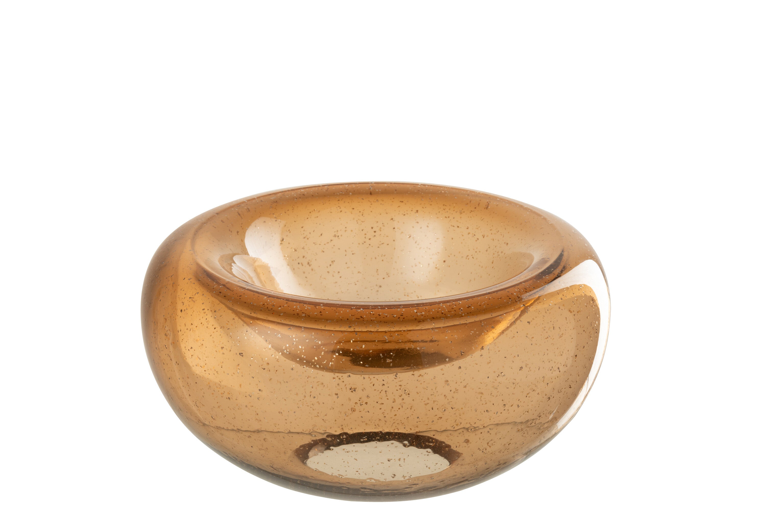 J-Line sierschaal Carol - glas - bruin - small