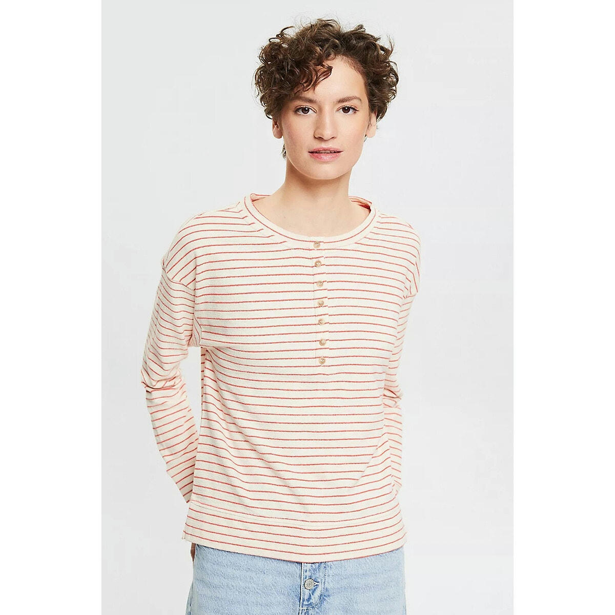 T-shirt rayé manches longues