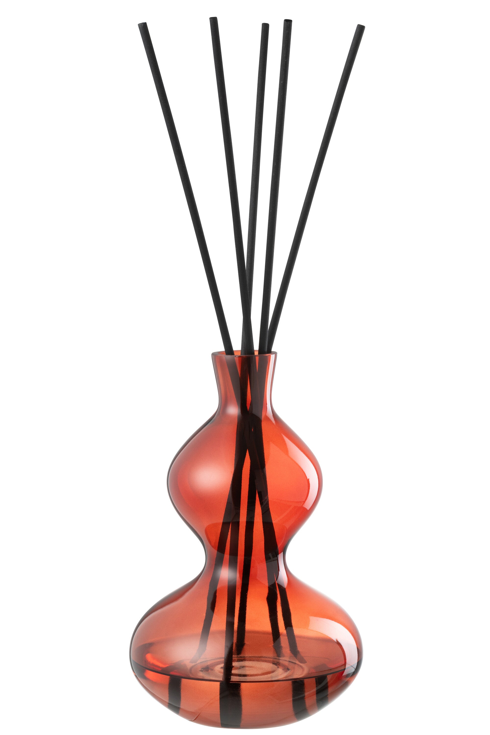 J-Line geurolie olive & frank Incense - glas - rood - large