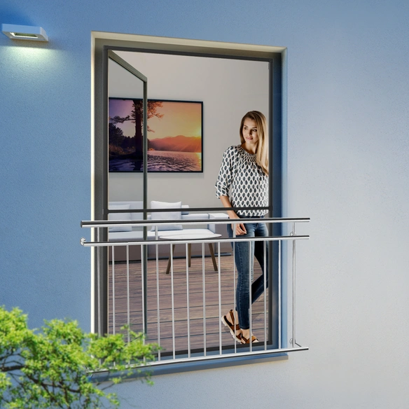 Insektenschutz, IS Expert Rahmen Fenster 120x220 cm, anthrazit