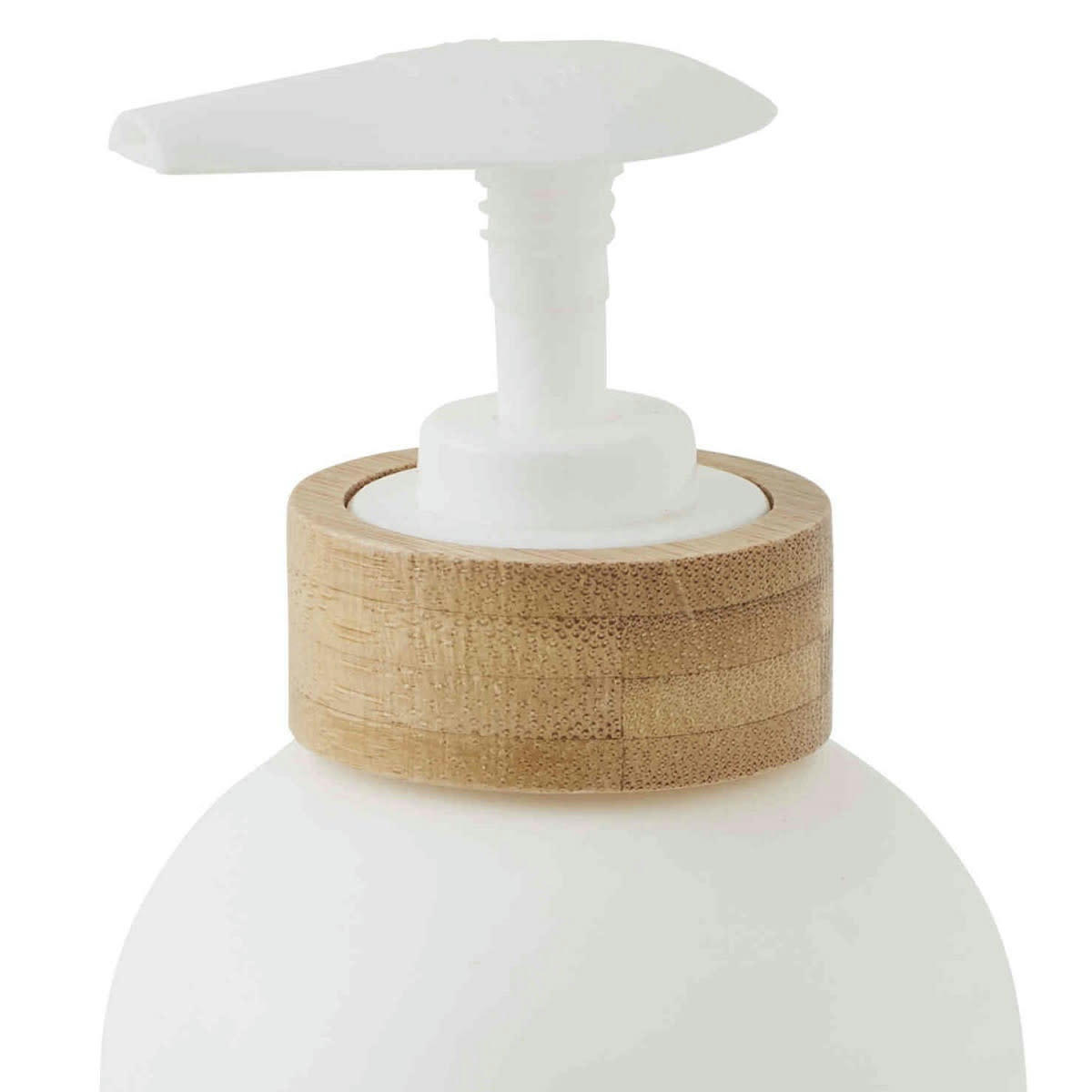 PRIMA - Distributeur de savon en plastique et bambou blanc