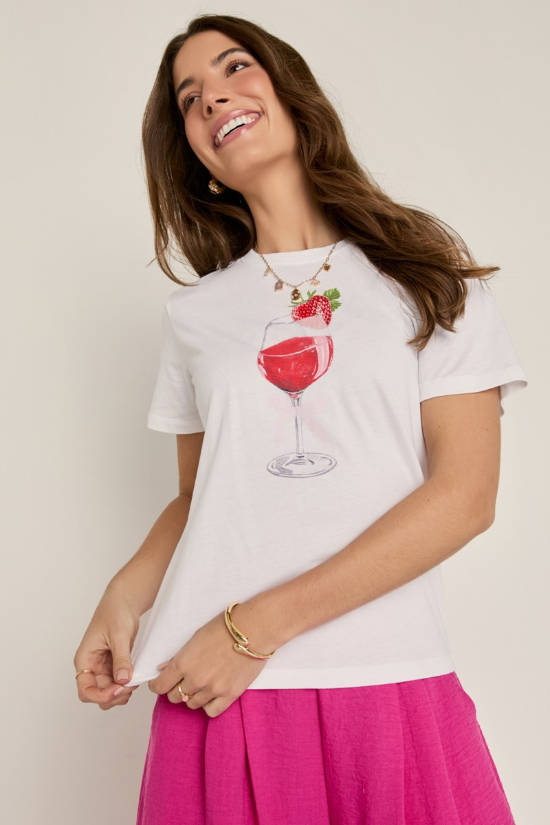 Strawberry Cocktail Graphic Tee
