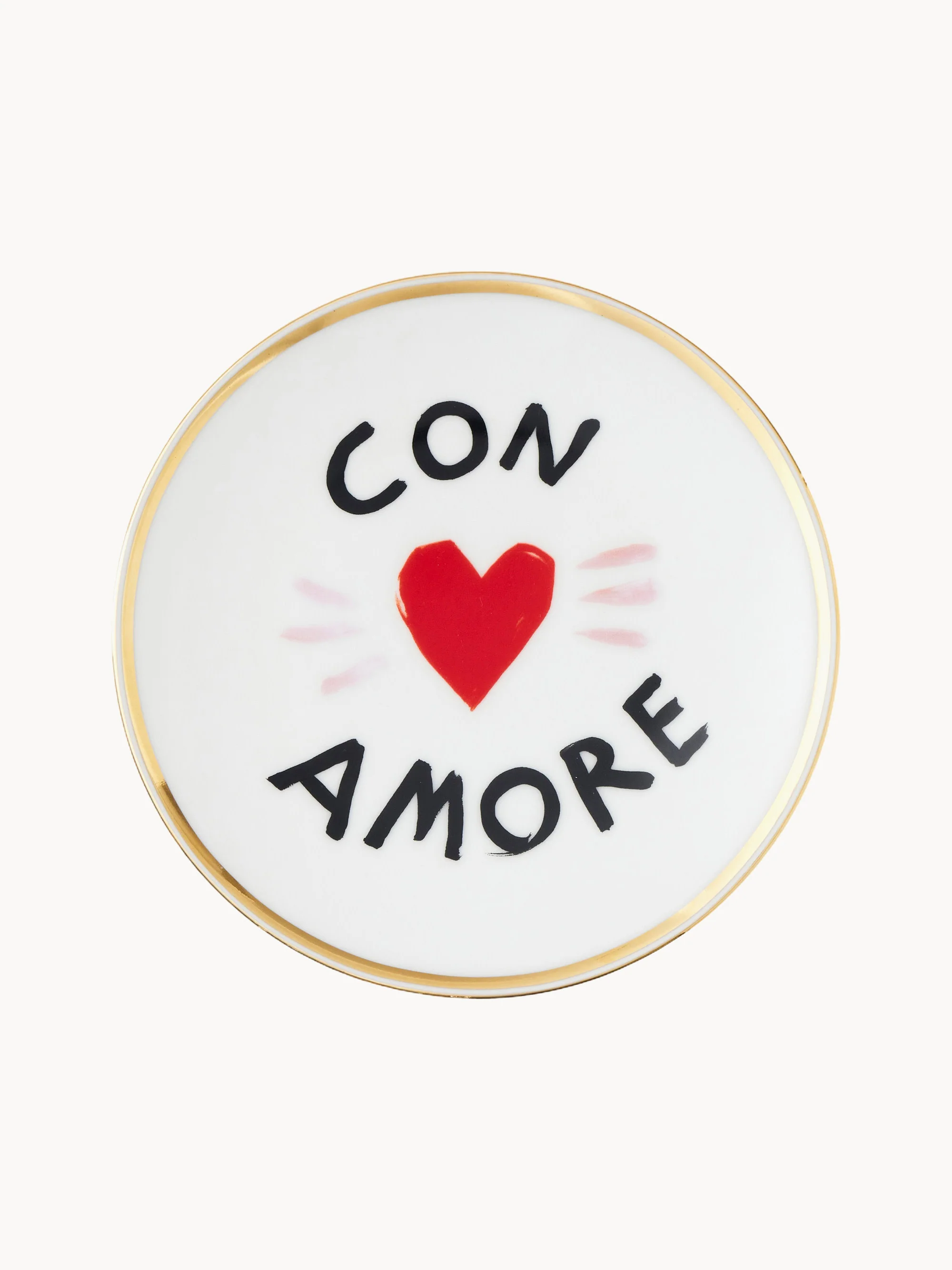 Handgefertigter Dessertteller Con Amore