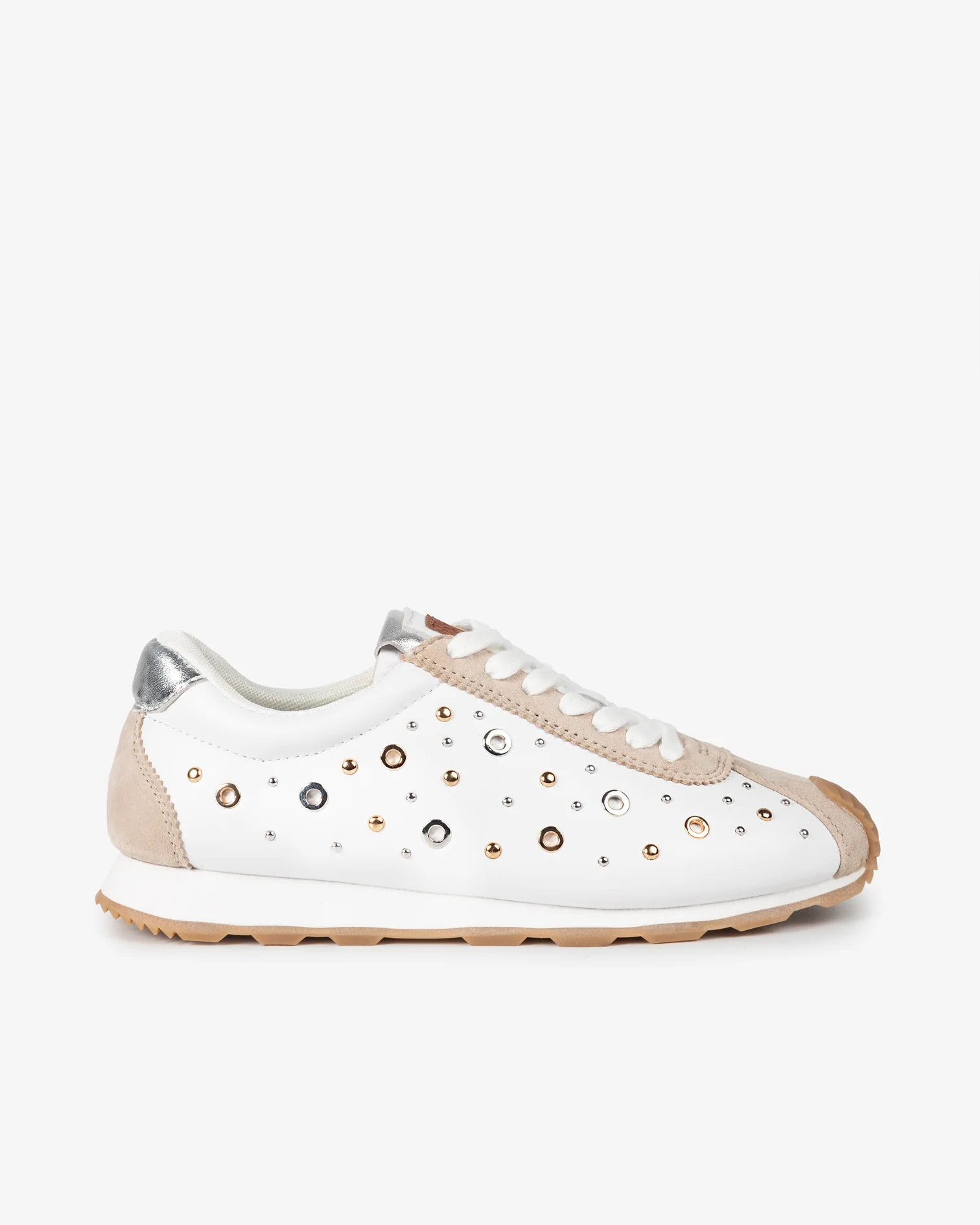 Zapatilla Inara Tachuelas Blanco
