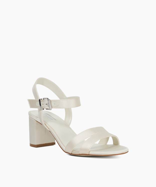 Marriagematerial Ivory - Block Wedding Heels